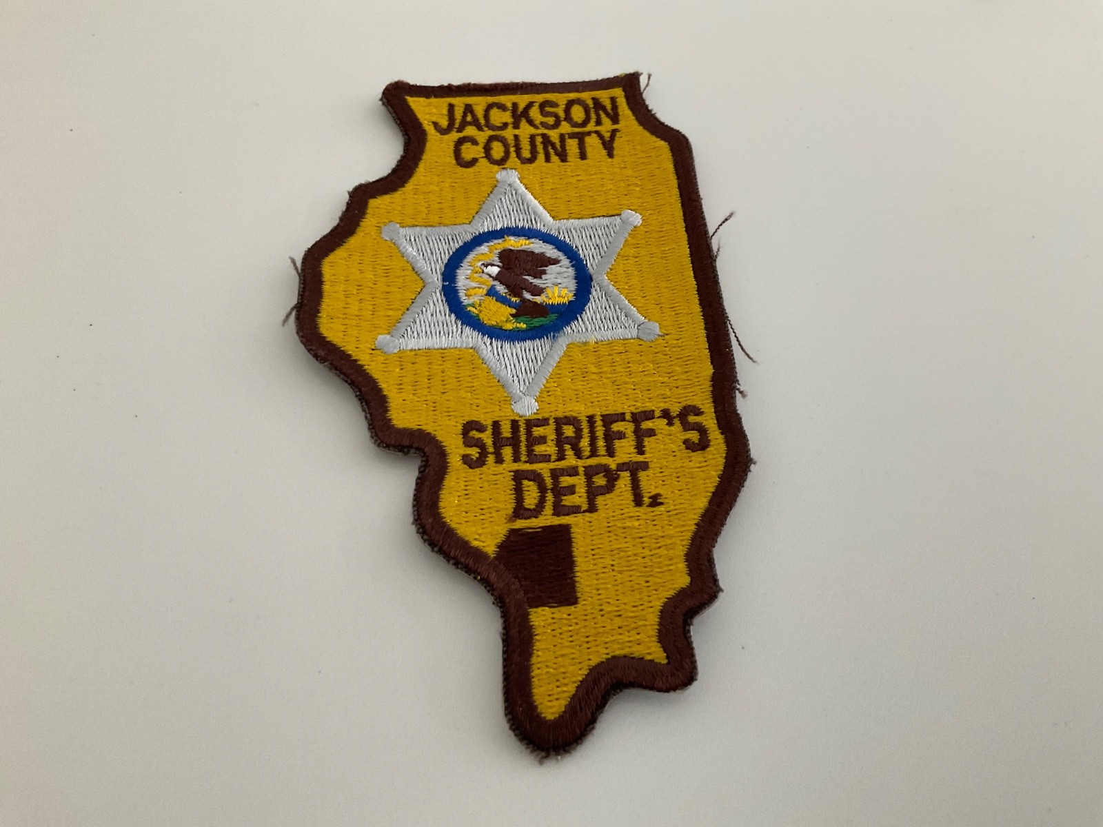 Old State Shaped Jackson County Sheriff State Illinois IL