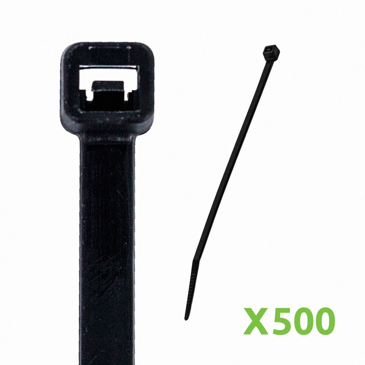 12 Inch Nylon UV Resistant Cable Wire Zip Tie 40 lbs Black 500 Pack Lot Pcs Qty