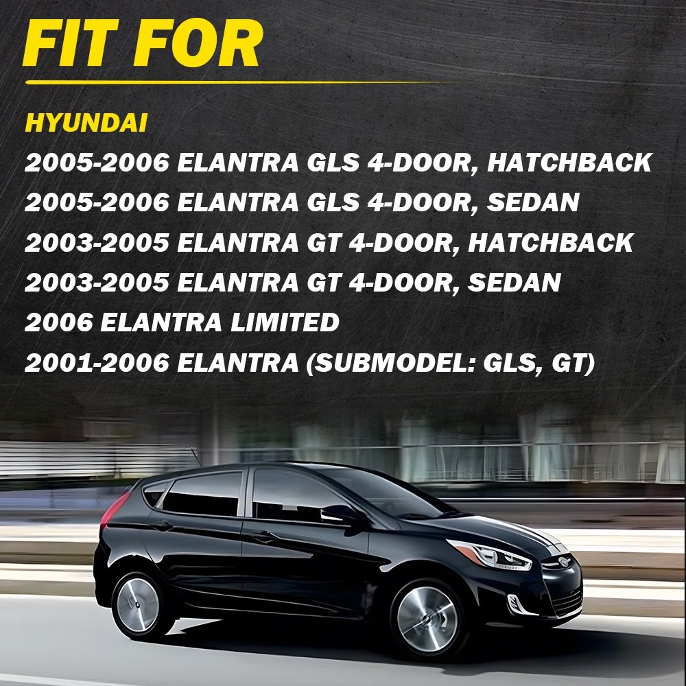Interior Inside Door Handle Black Front Left&Right Side fit Hyundai Elantra EXD