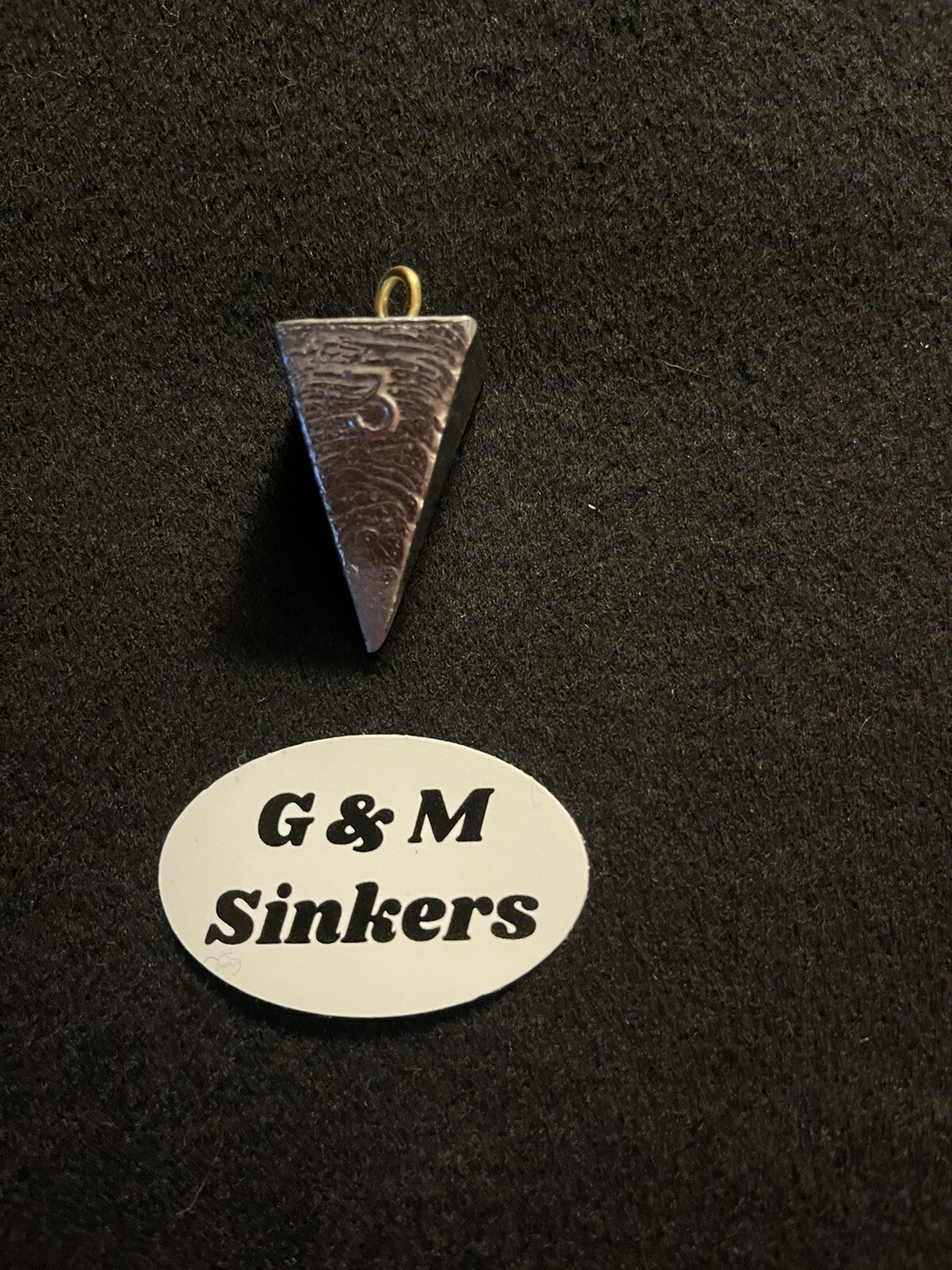 30 3 oz Pyramid Sinkers Fishing Weights.  Top Grade Lead.  Made In The USA