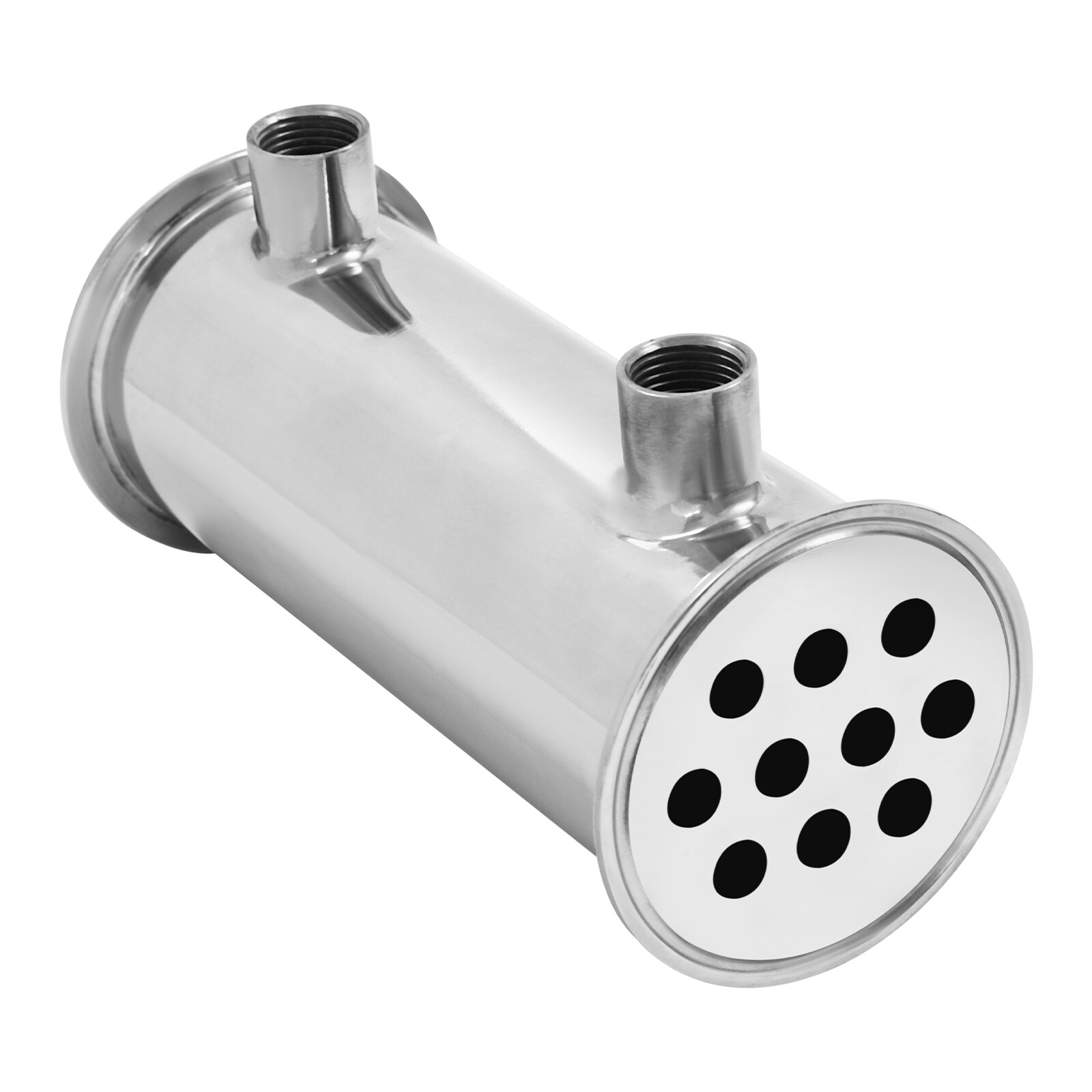 3" Tri Clamp Dephlegmator Condenser for Moonshine Reflux Still Column w 1/2" npt