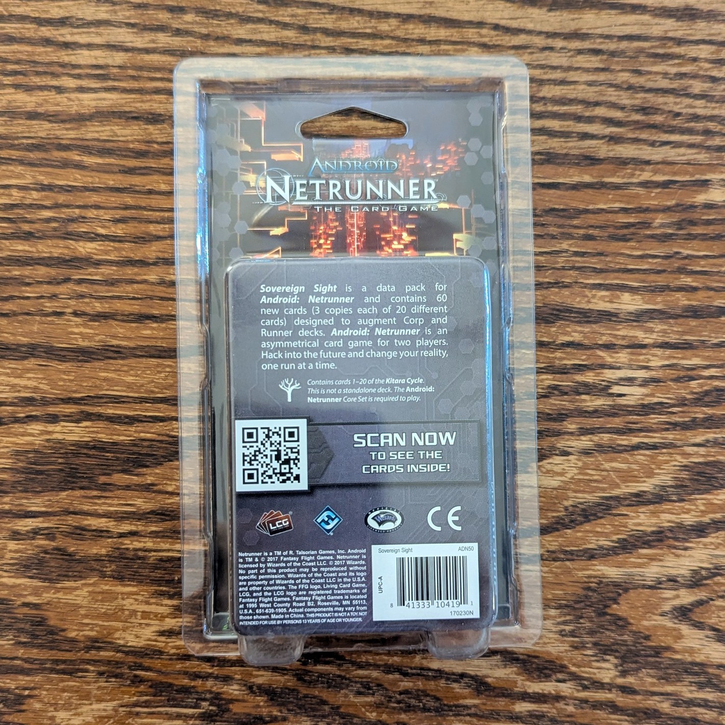 Sovereign Sight | Android: Netrunner Data Pack - Kitara Cycle - NEW SEALED OOP