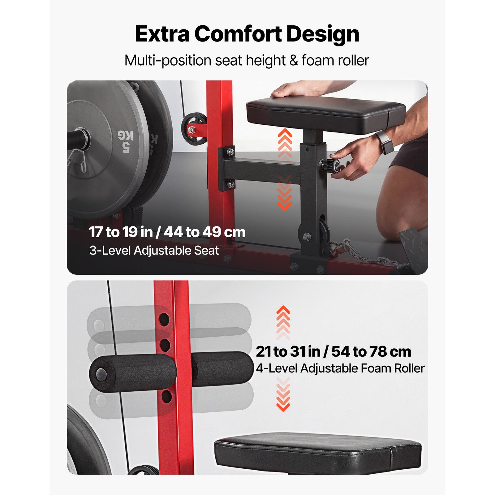 Uimoso 3-in-1 LAT Pull Down Machine with Adjustable Seat and Versatile Design