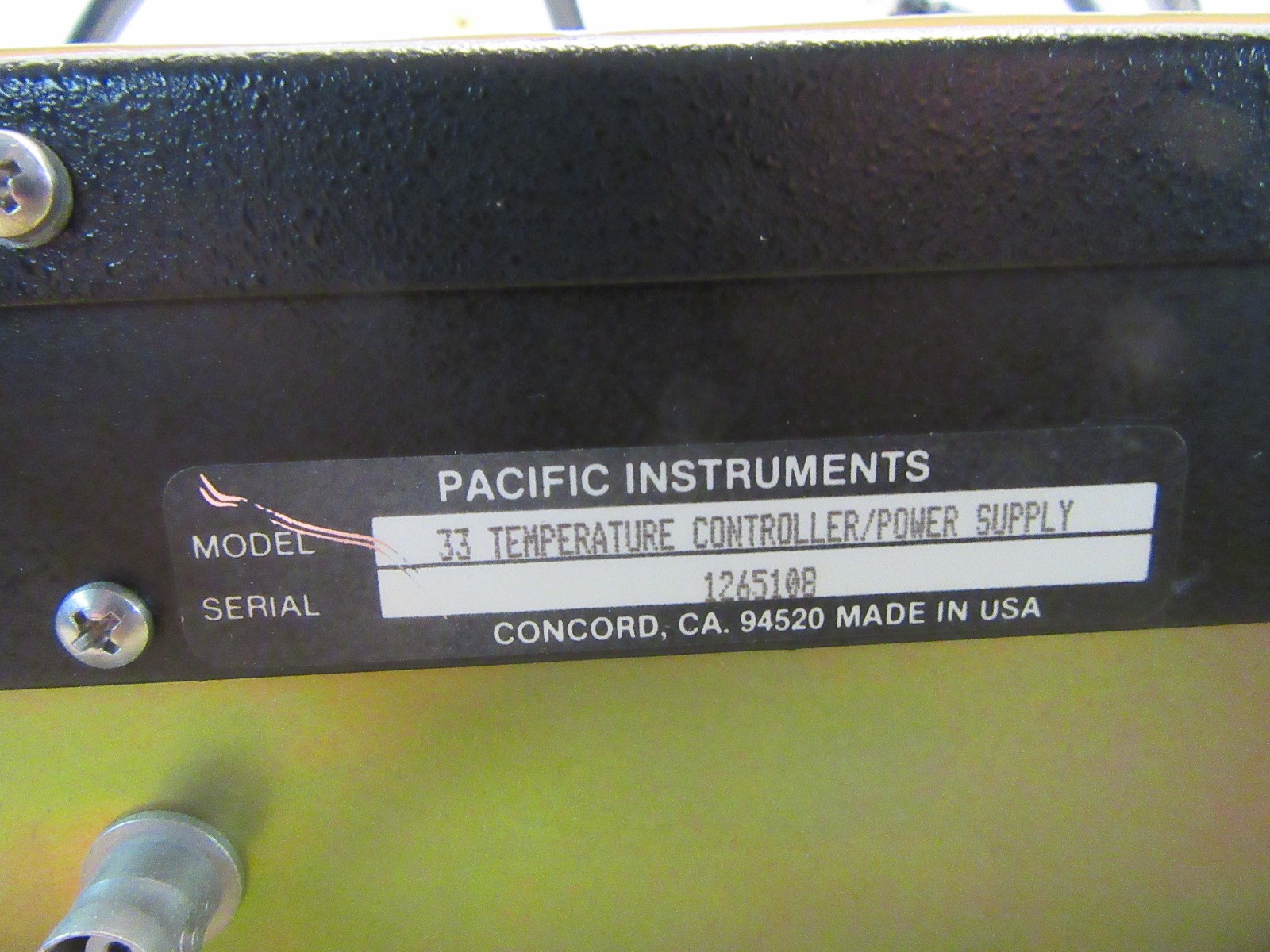 Pacific Instruments model 33 power supply/temperature controller [3*C-15]