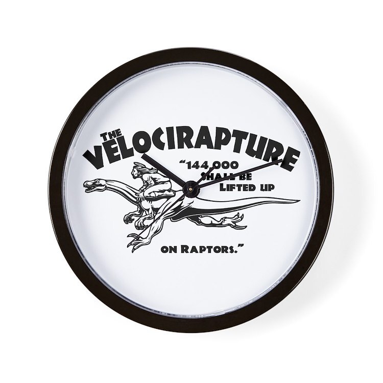 CafePress Velocirapture 10" Wall Clock (235131982)