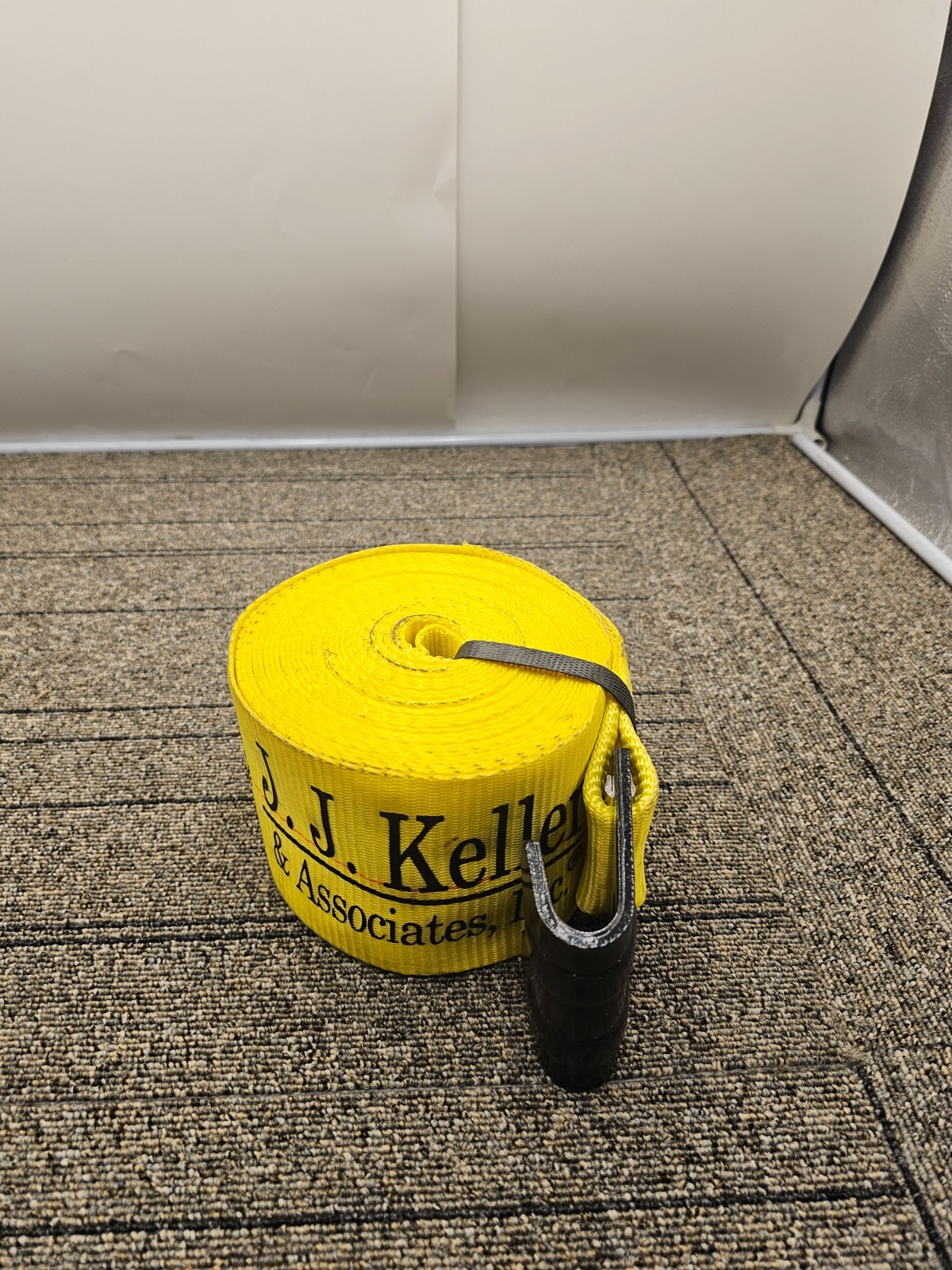 J. J. Keller 23190001 Standard Winch Strap Flat Hook Polyester 4" x 30"