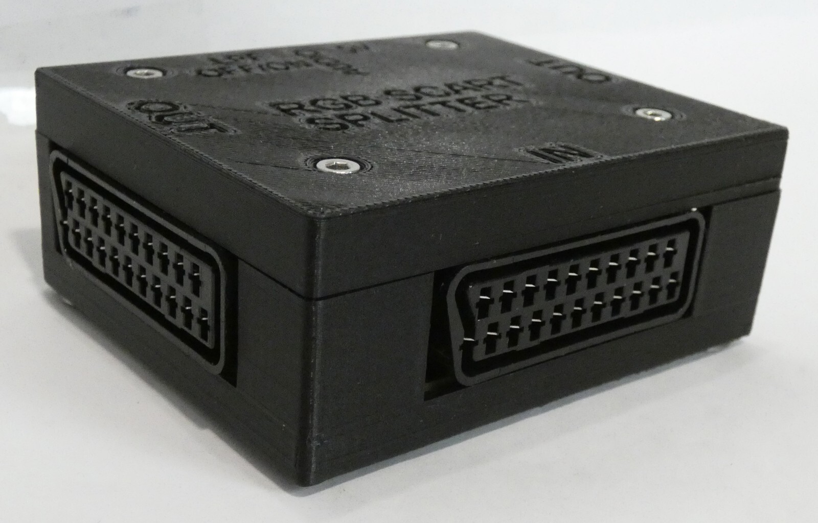 RGB SCART Splitter 1 input 2 output aktiv power Verteiler Distribution Amplifier