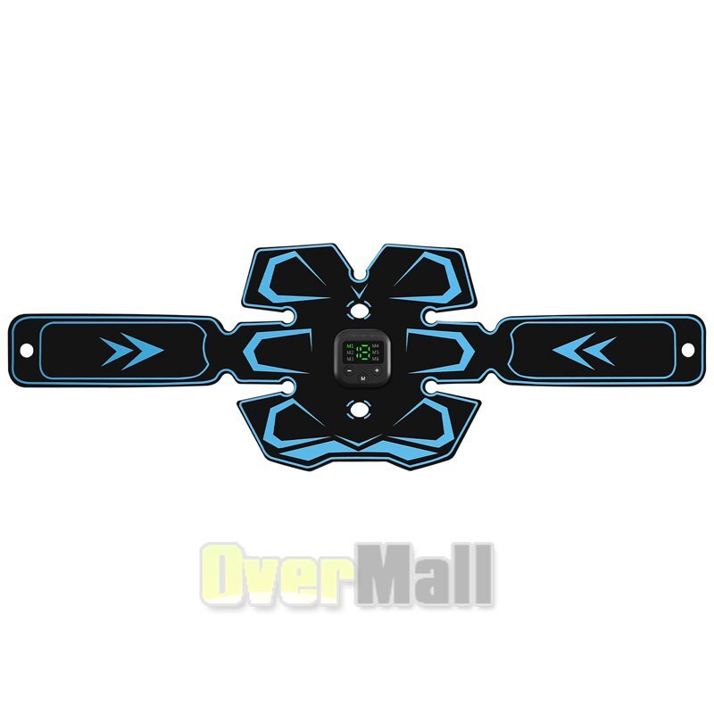 Rechargeable EMS Abs Trainer Arms & Hips Muscle Stimulator Abdominal Training