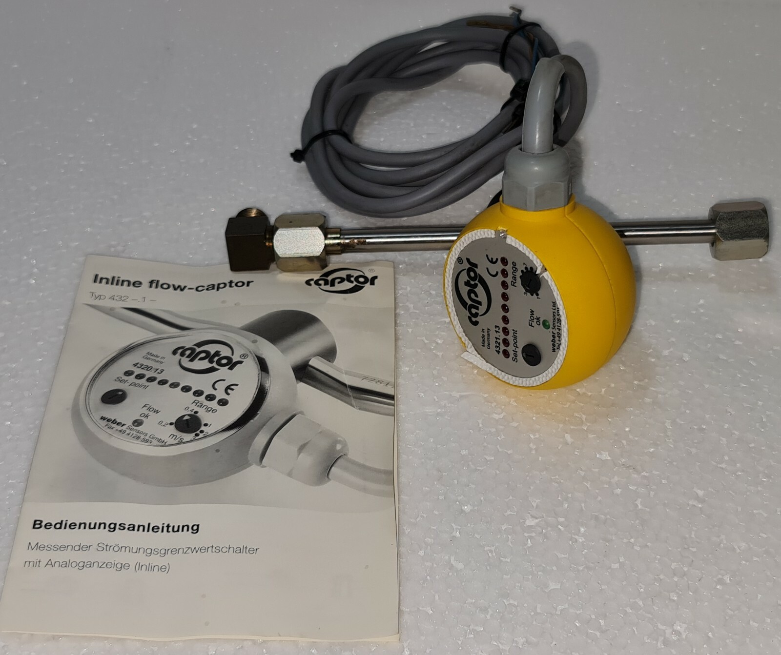 WEBER SENSORS INLINE FLOW CAPTOR TYPE 4321.13