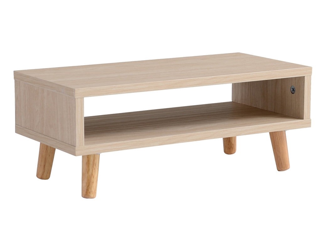 Mainstays Desk Riser with Wood Legs, Natural Wood Grain Finish, 9.0in Width.