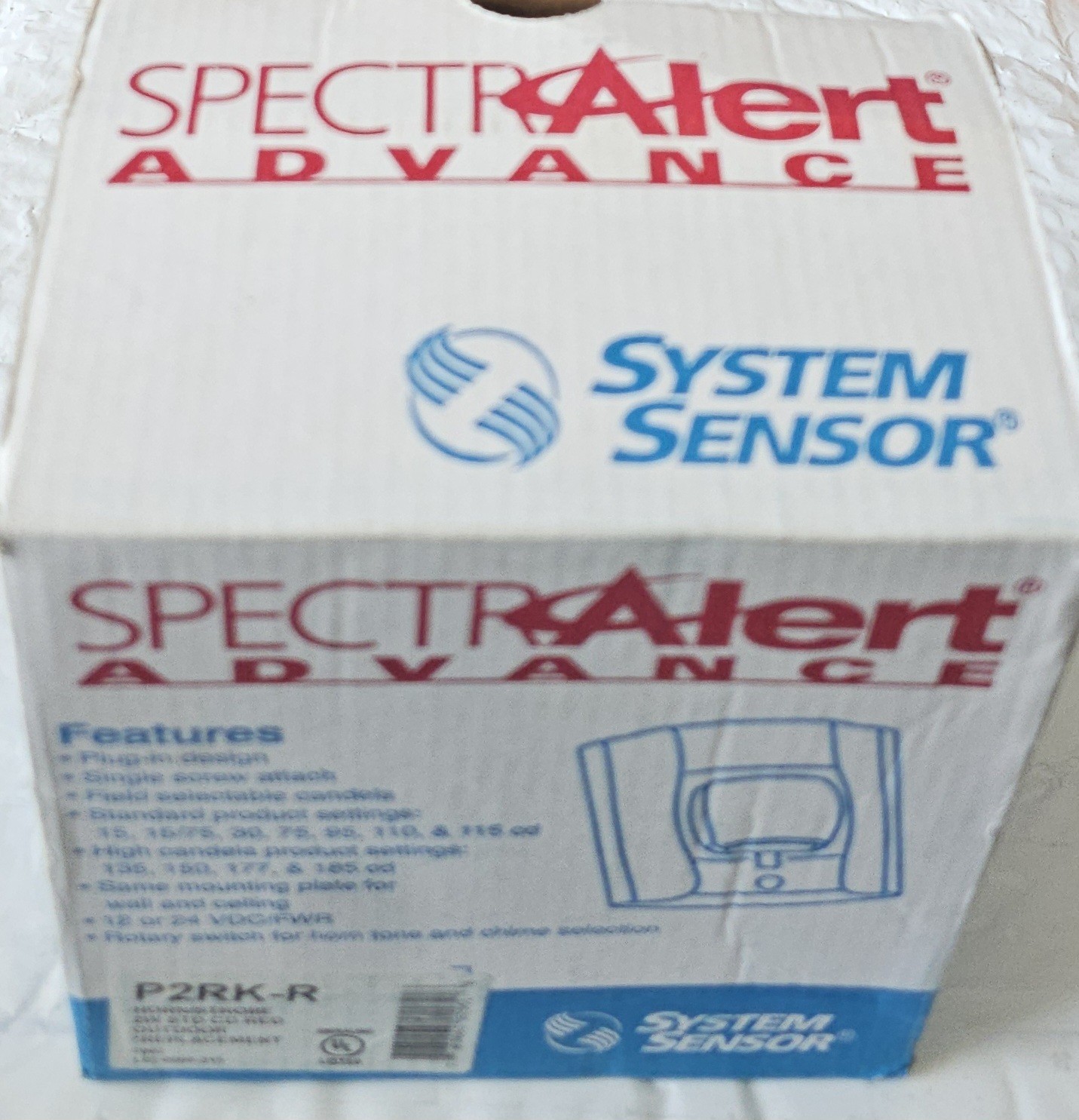 System Sensor P2RK-R Replacement Horn Strobe with New Back Bock(and accessories)