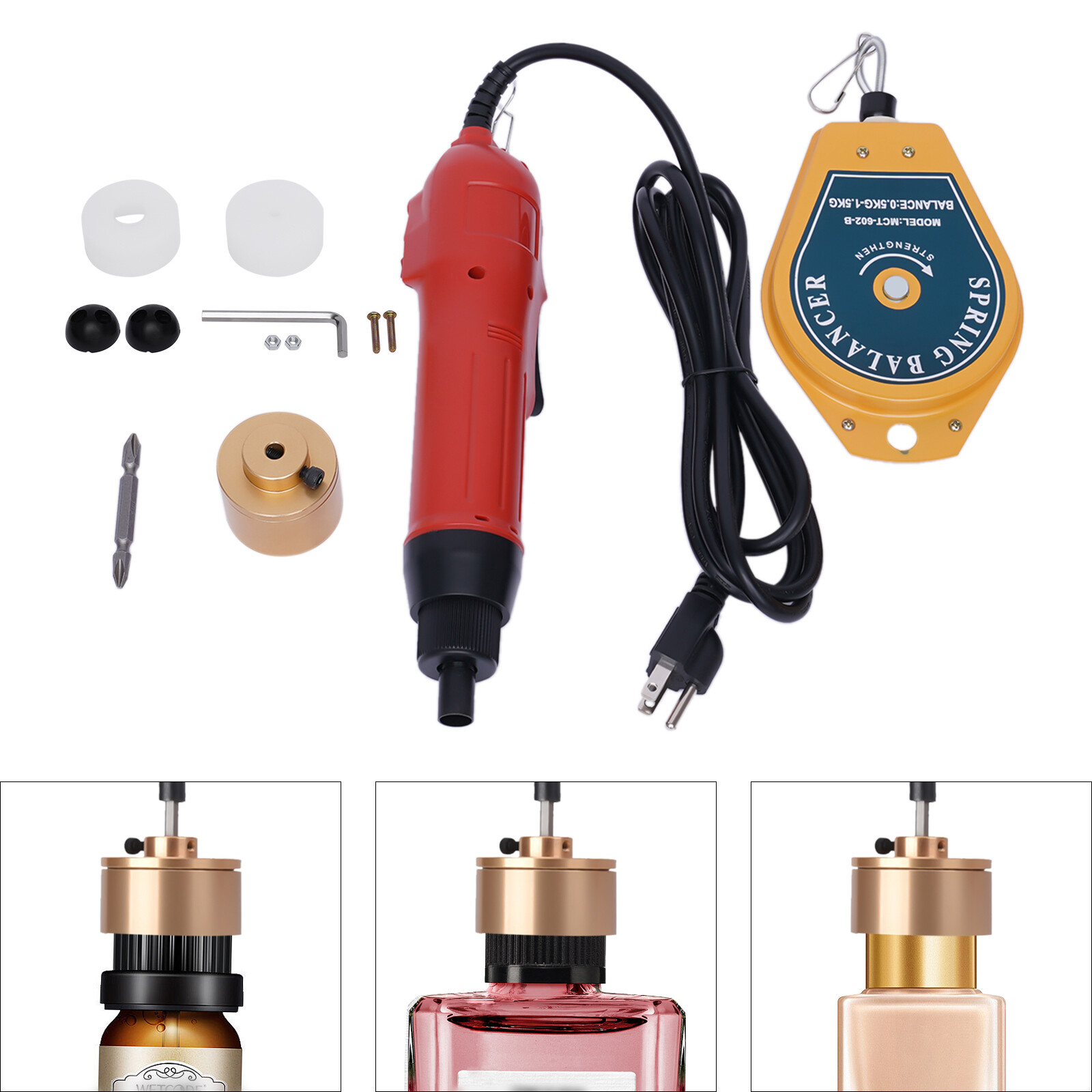 Handheld Electric Bottle Capping Machine Screw Bottle Capper Sealing Machine800W