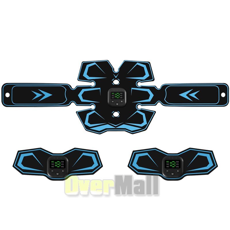 Rechargeable EMS Abs Trainer Arms & Hips Muscle Stimulator Abdominal Training