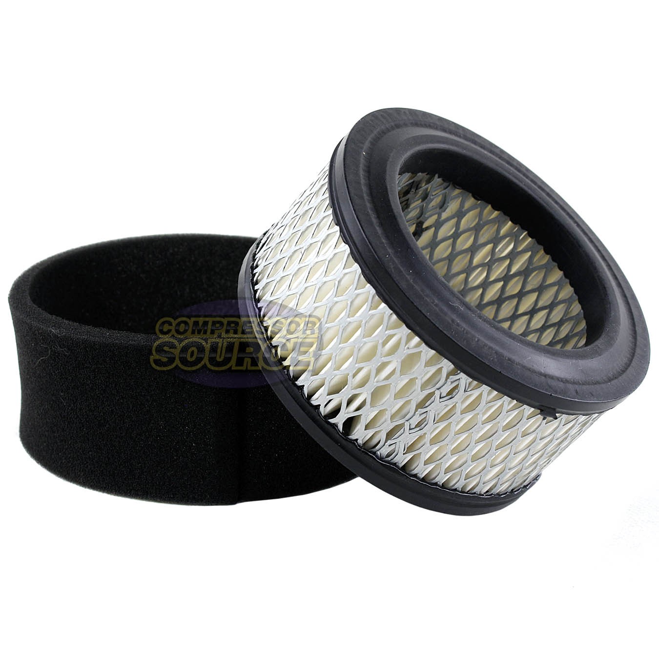 1 Air Compressor Air Intake Filter Element w/ Pre Filter Replacement