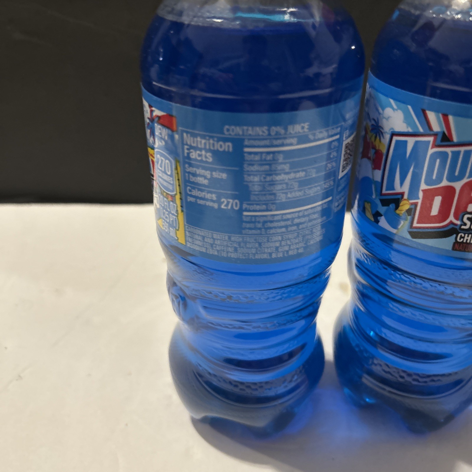 🤩2025🥶 2x 20oz Mountain Dew Summer Freeze Bottles Cherry Lemon Raspberry
