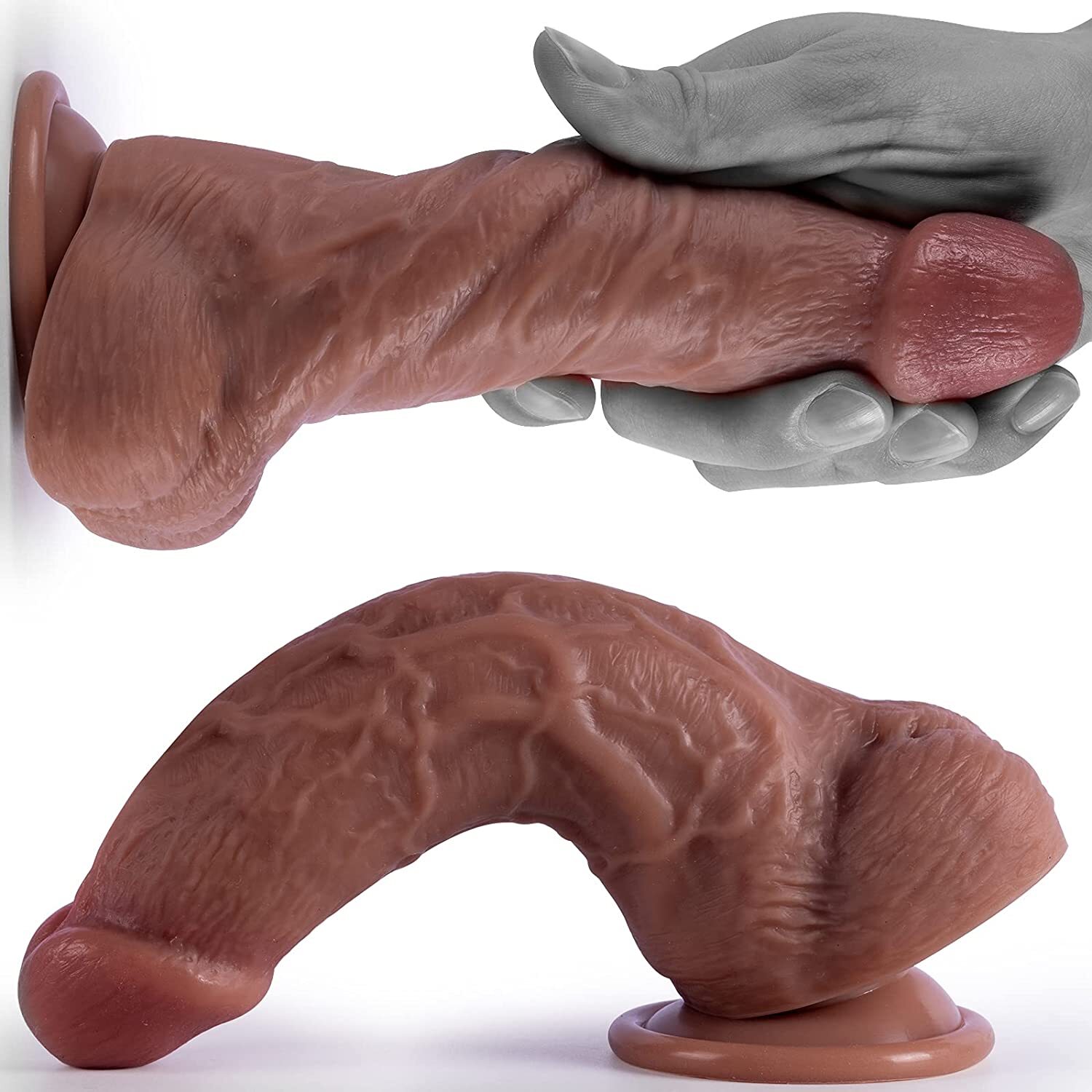 Waterproof Dildo G-spot Realistic Female Adult Sex Toys Dong Penis Suction Cup