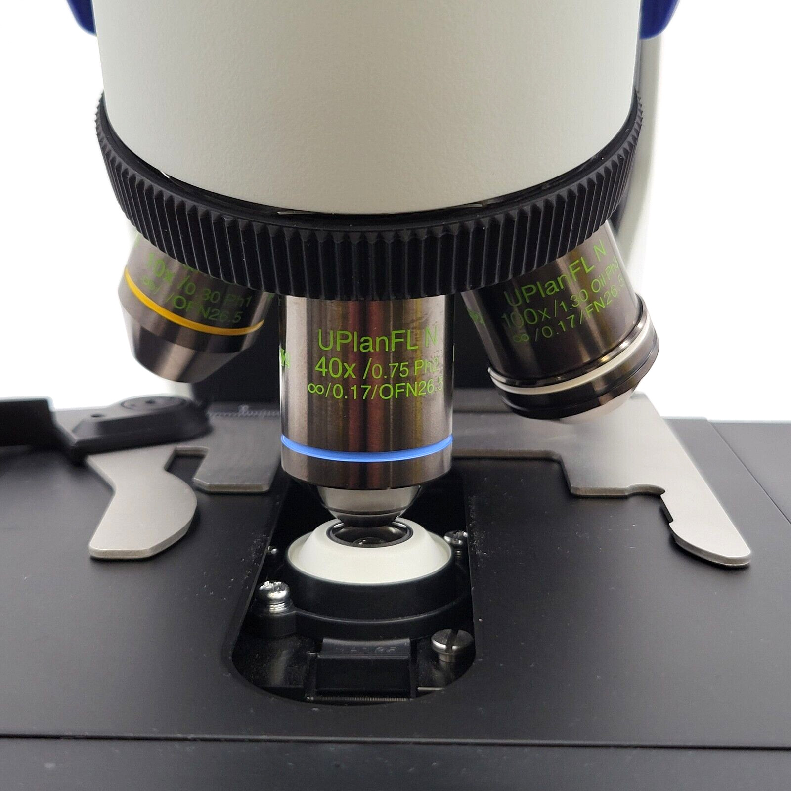 Olympus Microscope CX43 with Phase Contrast, Fluorites, & Trinocular Head