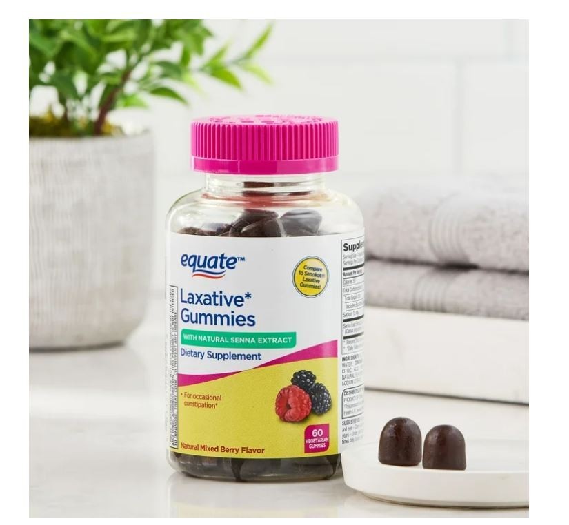 Equate Laxative Gummies with Senna Extract, 60 Count