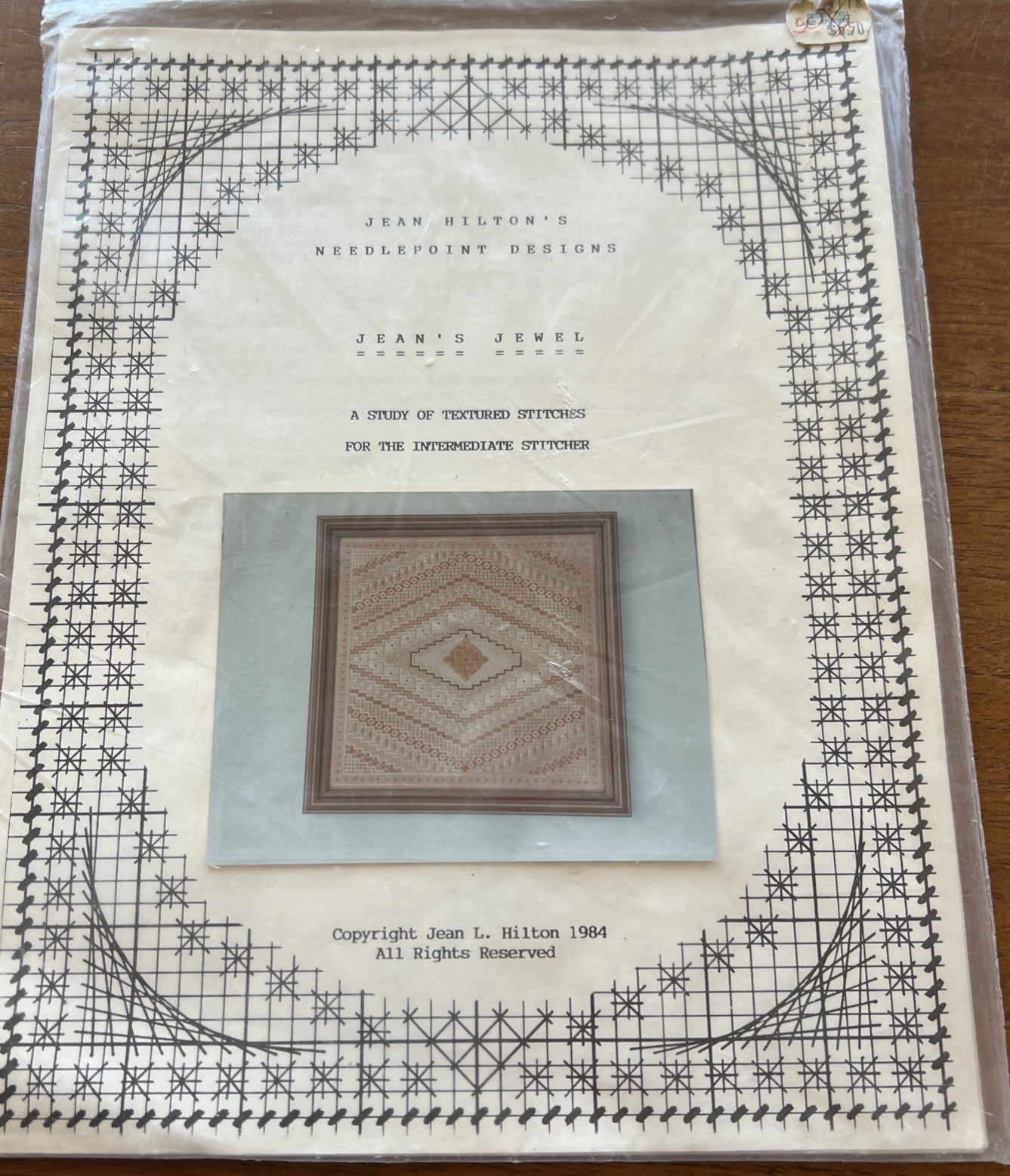 VTG Jean Hilton's Needlepoint Designs Jeans Jewel 1984