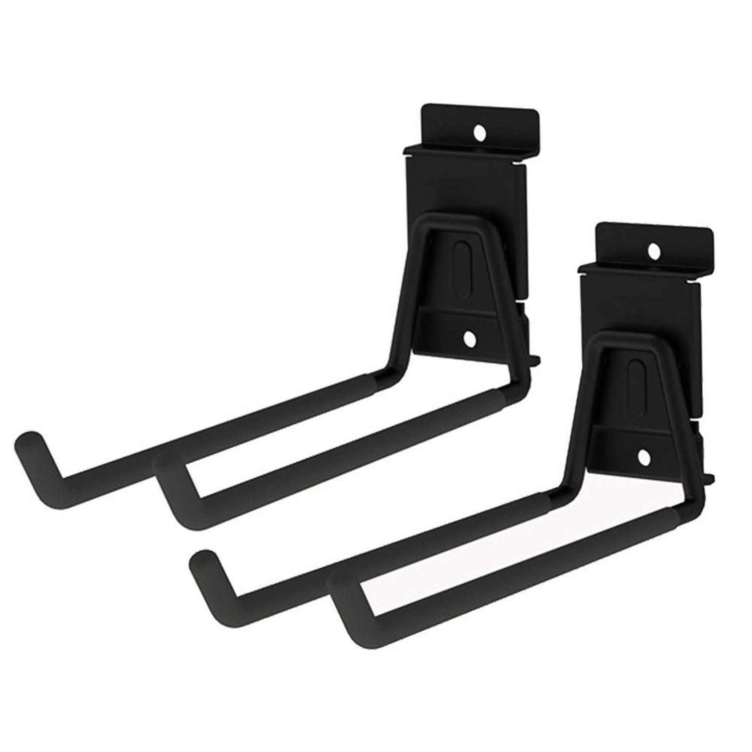 Heavy Duty Garage Storage Slatwall Double Hooks for Ladders, Wall Mounted 9̵