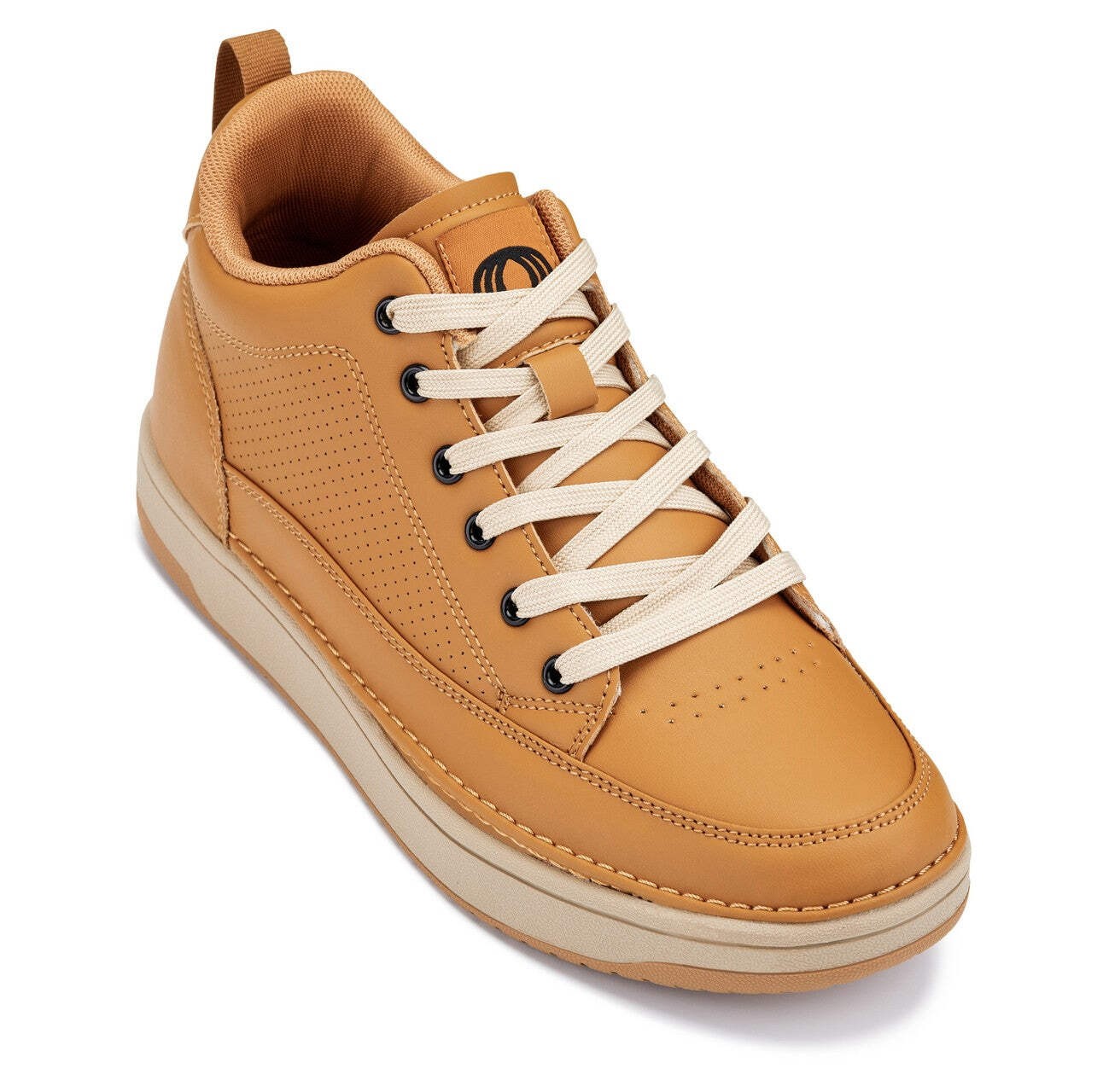 CALTO - Q274 - 2 Inches Taller (Camel Brown & Gum Sole) - Elevated Leatherette M