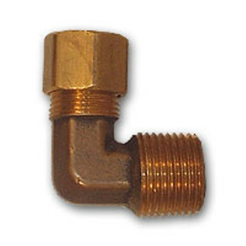 1/8 x 3/16 inch compression 90 Degreee Male Elbow Brass Pipe Fitting NPT adapter