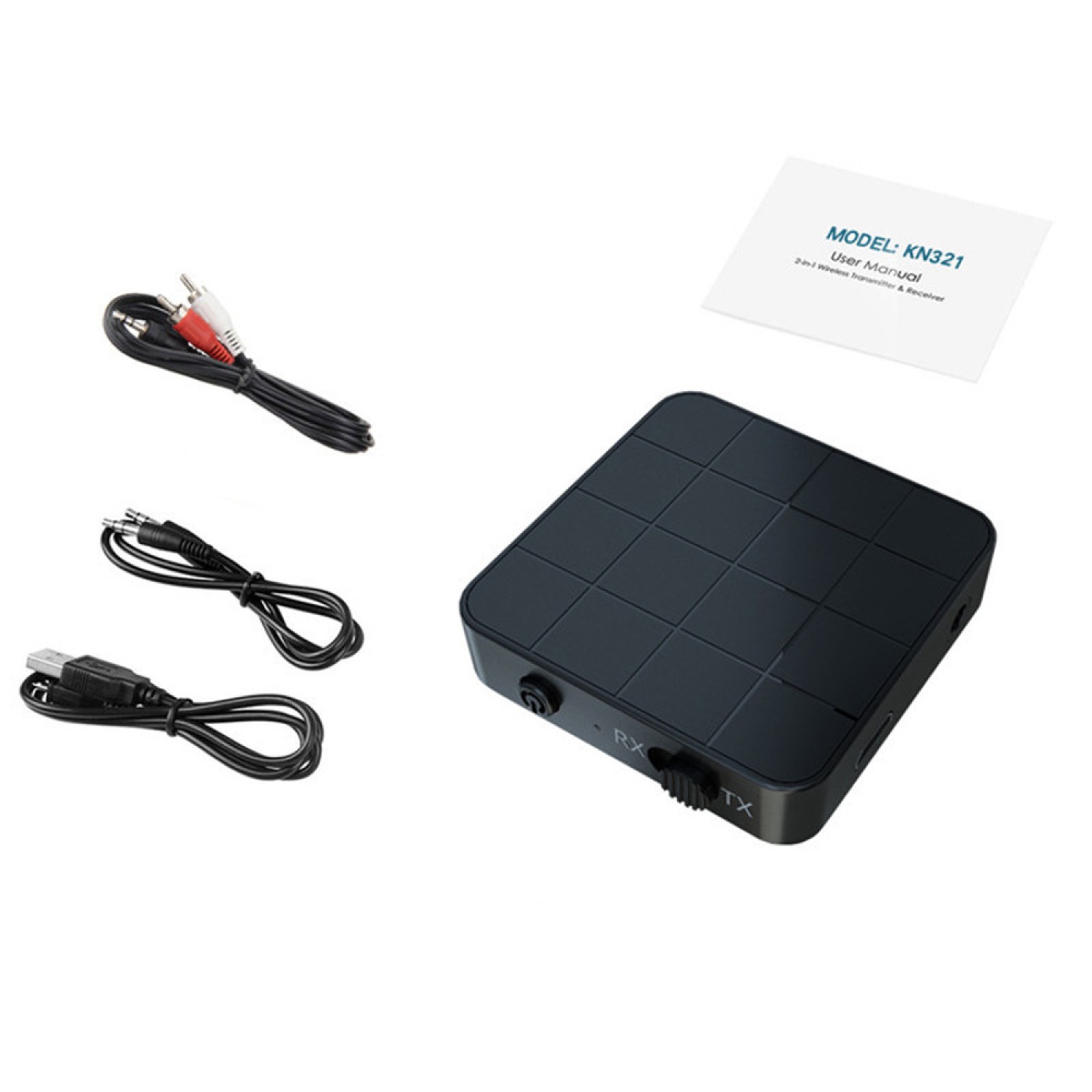 2-in-1 Bluetooth 5.0 Transmitter & Receiver Wireless 3.5mm AUX Audio RX/TX Mode