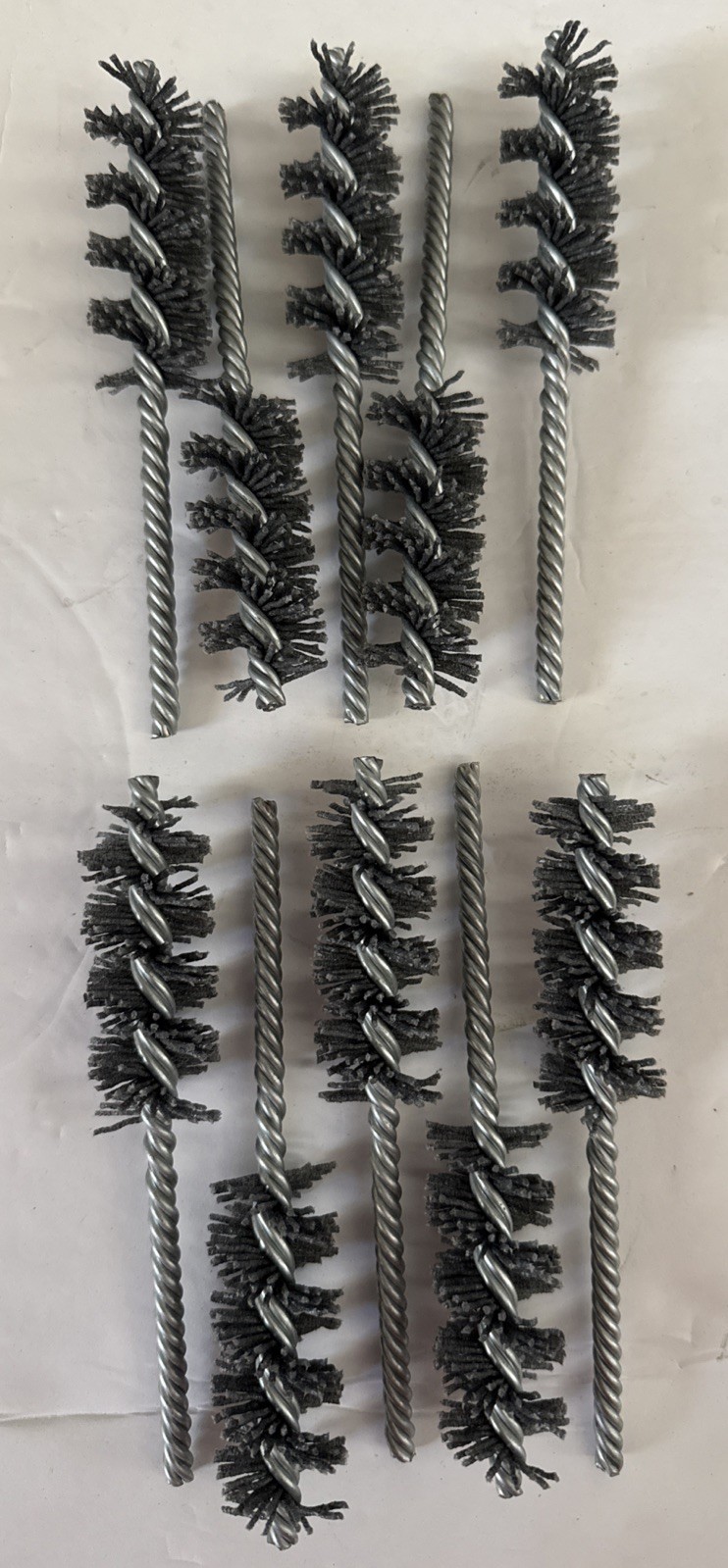 10pk Weiler Nylox Power Tube Brushes, 1 in dia, 0.040/80SC Fill, 2-1/2”Brushes
