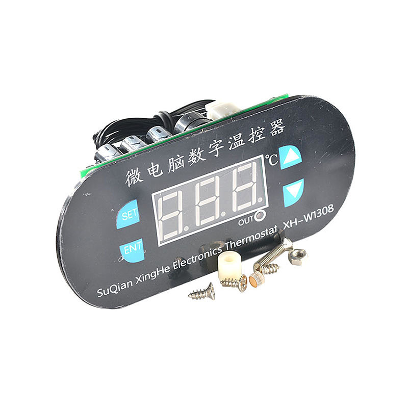 DC 220V Digital LED Heat Cool Thermostat Temperature Controller Sensor Hottest K