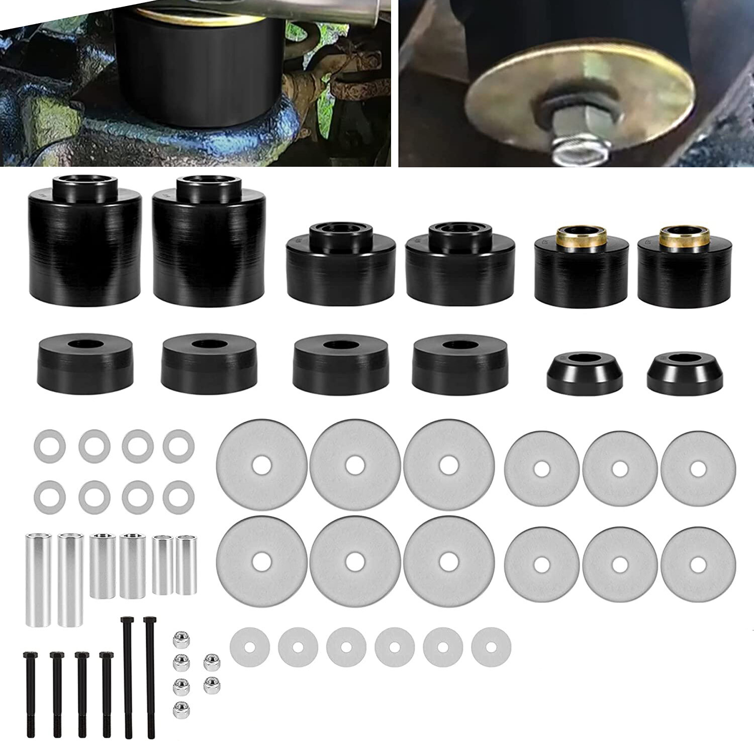4.4123R Body Cab Mount Bushing Kit For Ford F150 F250 F350 2WD 4WD 1980-1998