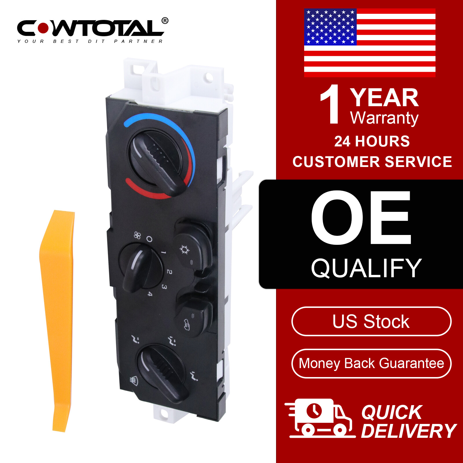 A/C Heater Control Switch Panel 1573156 For 2004-2012 Chevy Colorado GMC Canyon