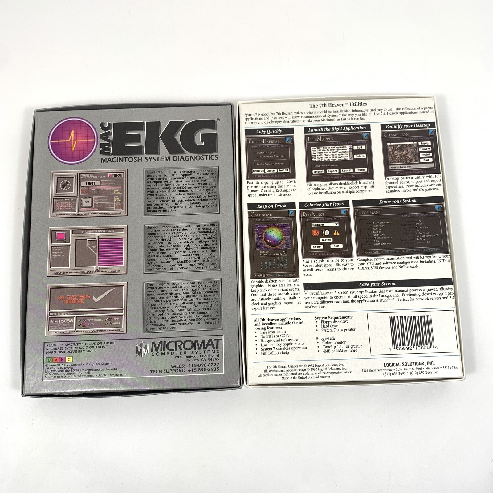 Micromat MAC EKG Macintosh System Diagnostics & Macintosh Utilities For System 7