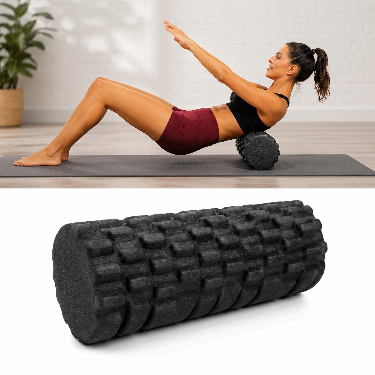 33cm Quality Foam Roller High Density Home Gym Yoga Pilates Massage Muscle Body