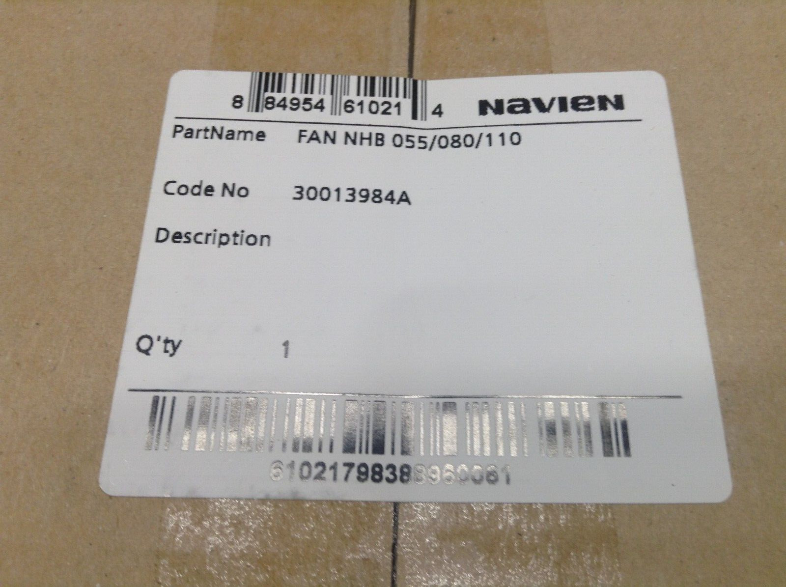 NEW Navien 30013984A Fan Assembly