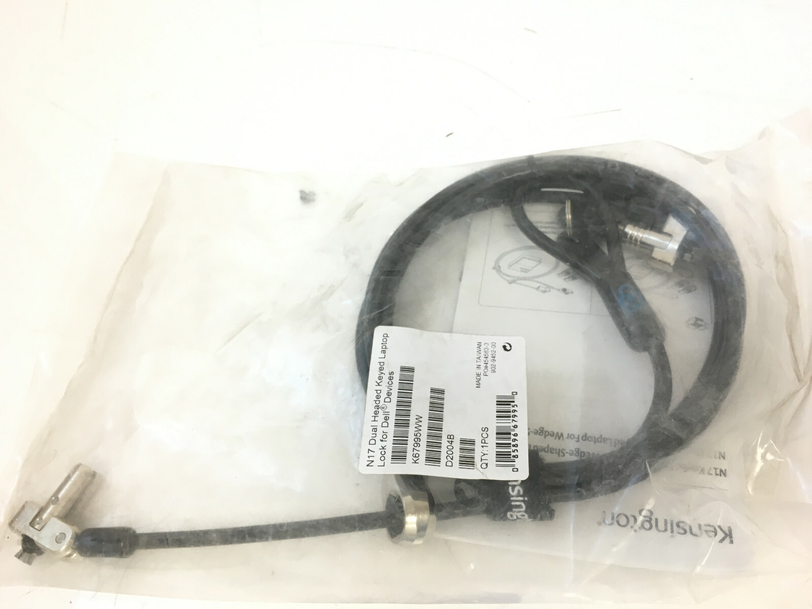 N17 Keyed Lock For Dell Laptops On Demand Master Locking