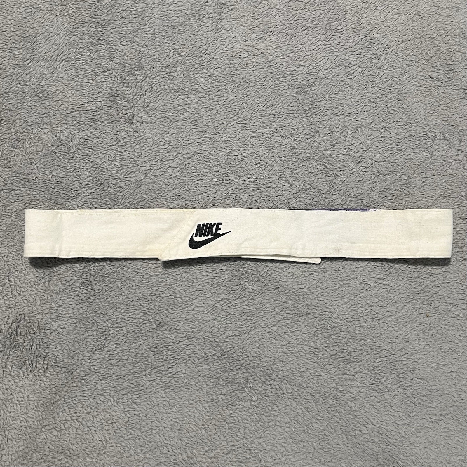 Nike Head tie Adult White Challenge Court Andre Agassi 90's Tennis Rare Vintage