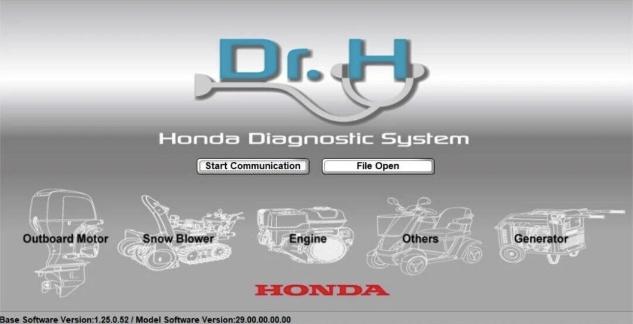 Honda Marine Dr.H diagnostic Software Version 29. No Cable Included PLEASE READ