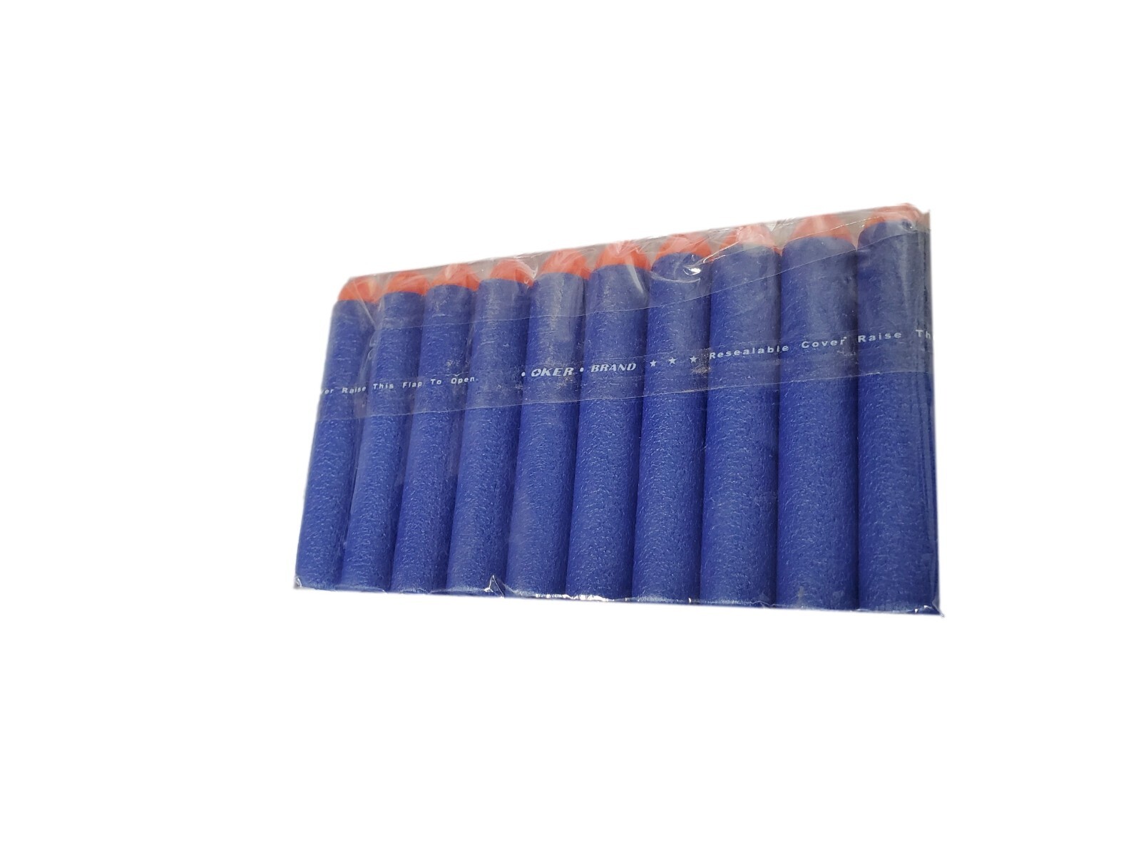 Darts 10 Count Pack  Blue with Orange Tips 3" Long Refill for Select Nerf