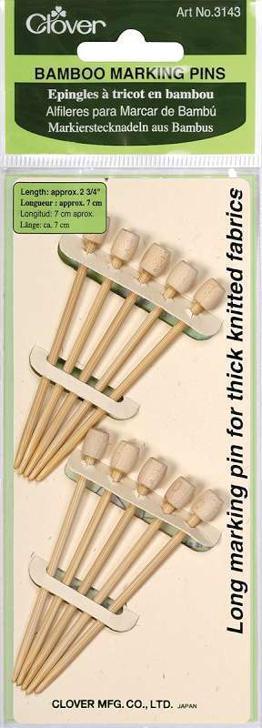 Bamboo Marking Pins 2.75" 10/Pkg