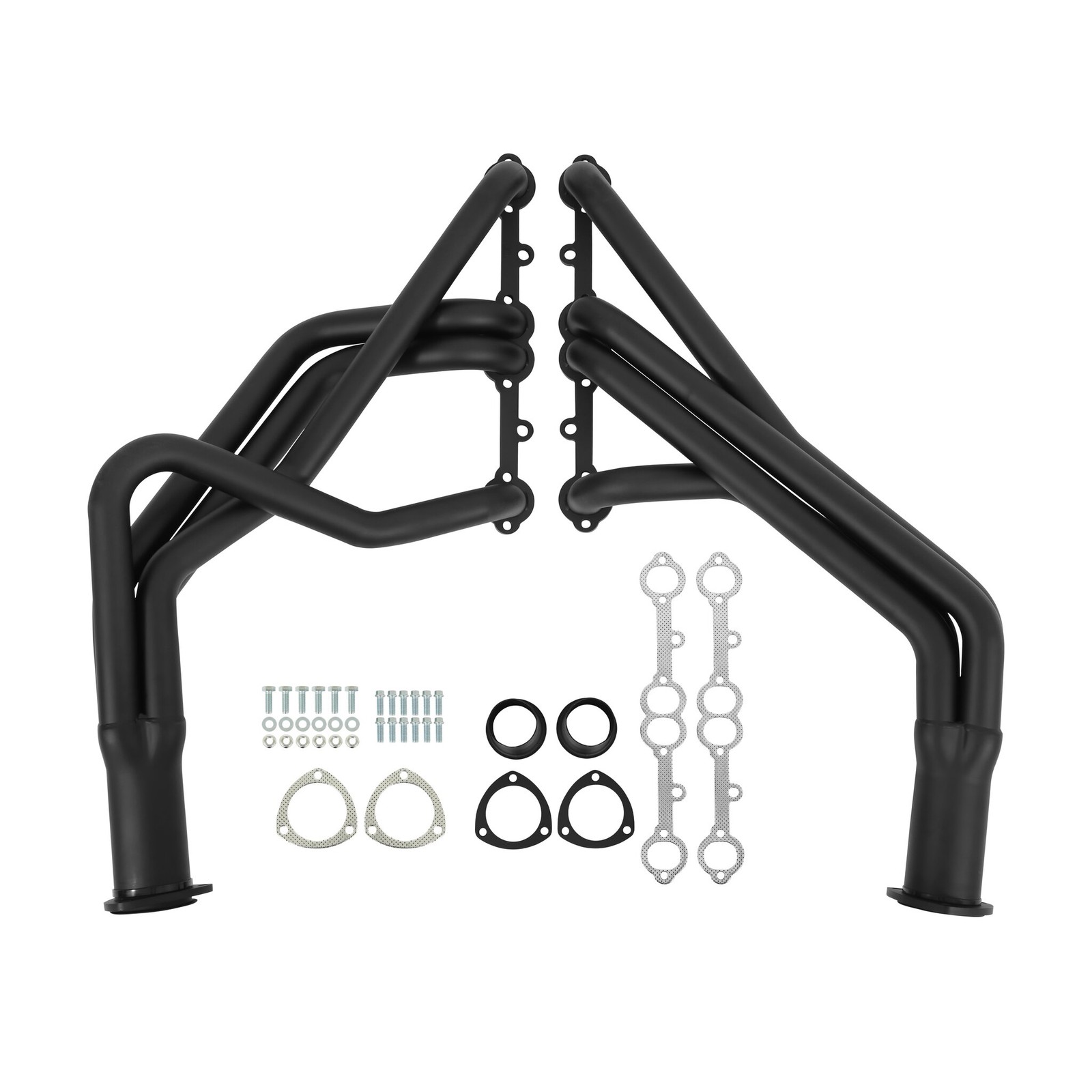 11112FLT Flowtech Long Tube Header - Black Paint