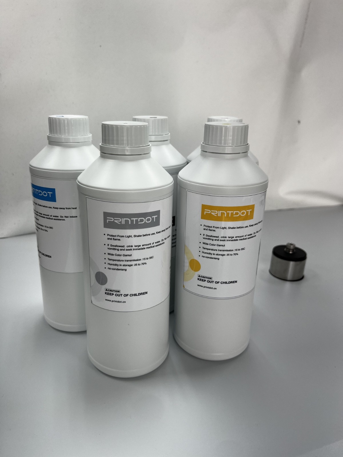 Color:W DIrect to Film DTF Ink 1 Liter ( 1000ml ) High Quality shipping from USA