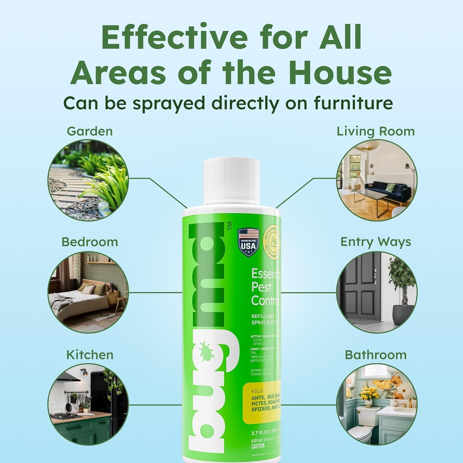 BugMD Pest Control Essential Oil Concentrate, 3.7 oz, 2-Pack, Free Shipping