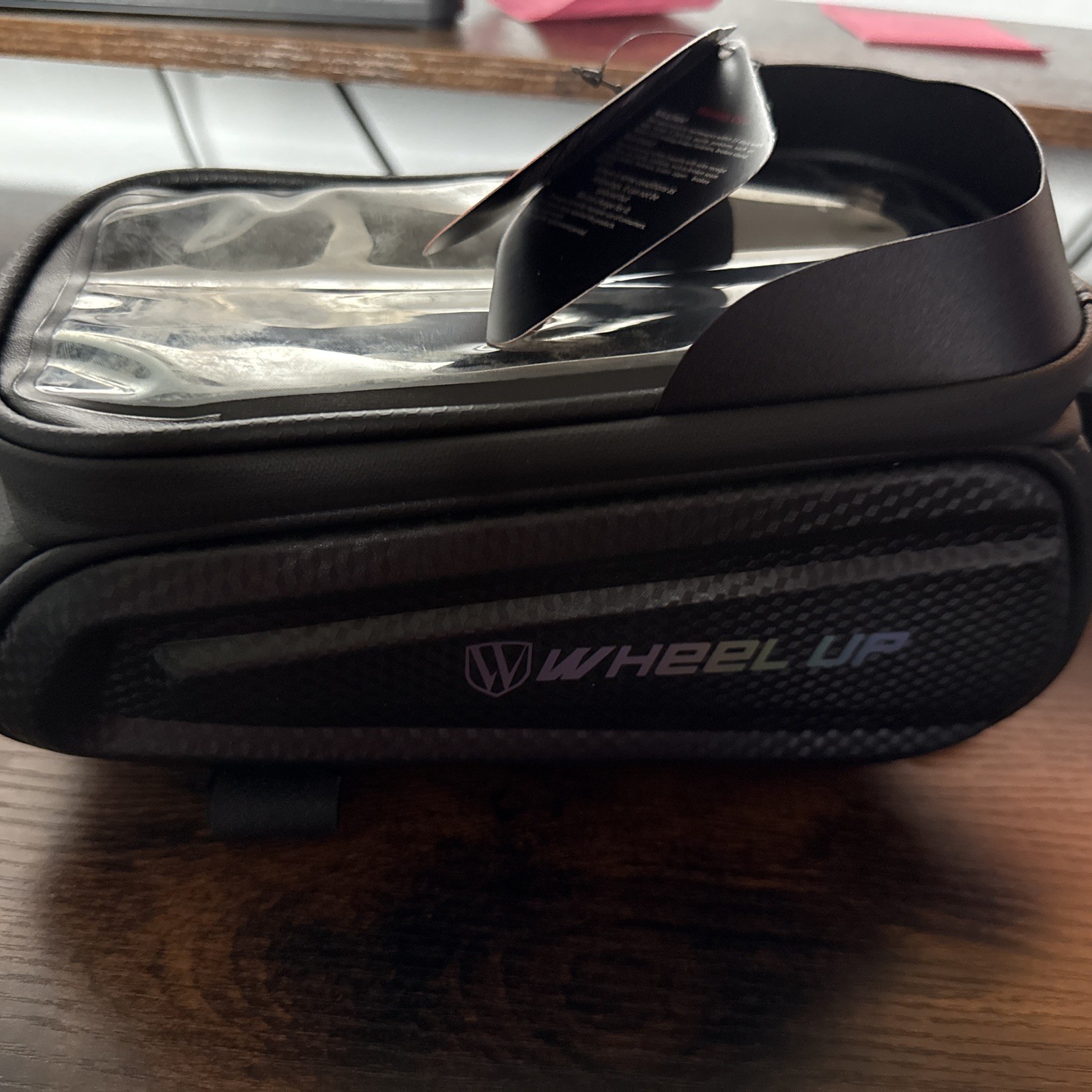 Wheel Up Bicycle Bag Cell Phone Case w/ Ultra Sensitive Touch Screen  Black NWT
