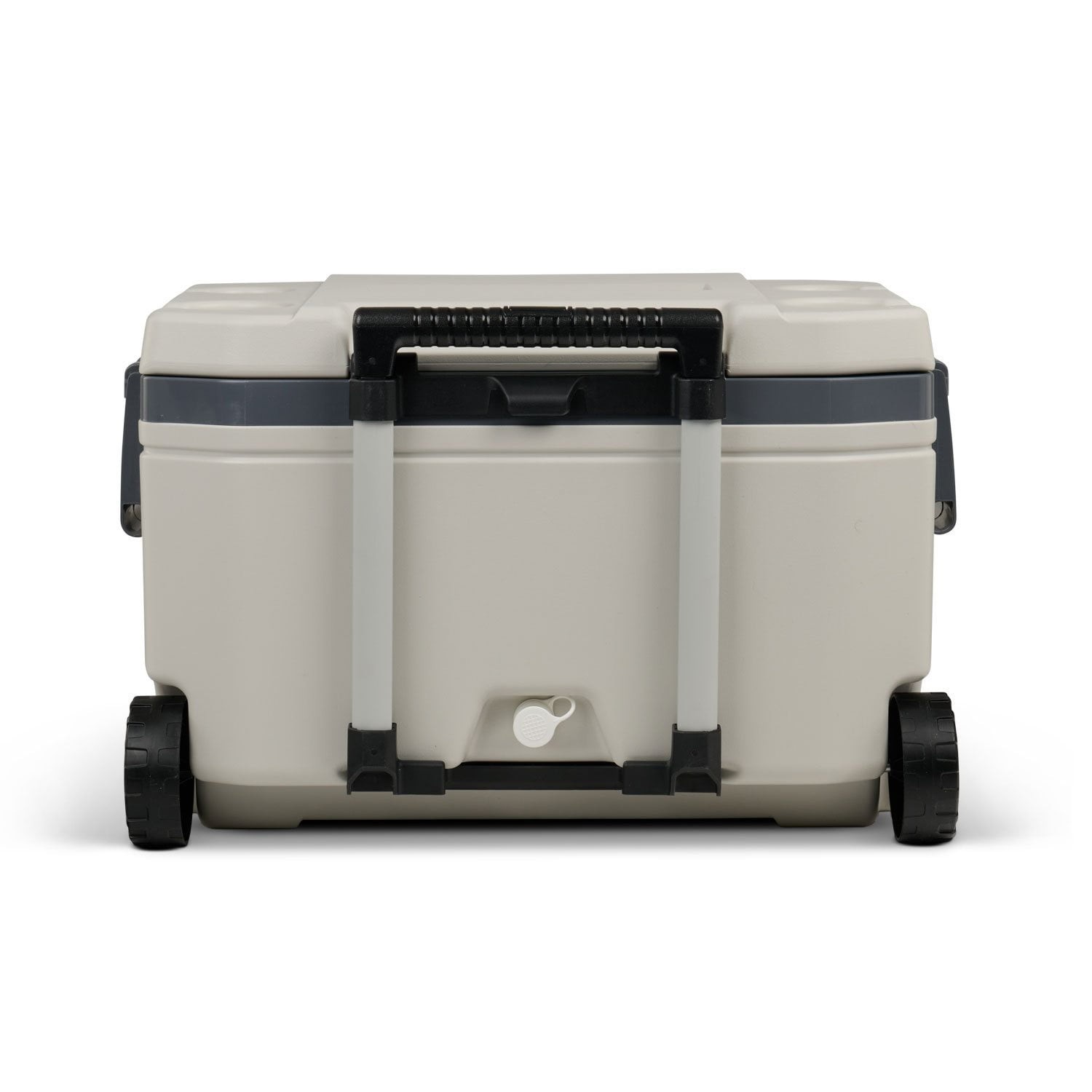 Igloo Bone White and Gray 60-Quart Sunset Roller Cooler