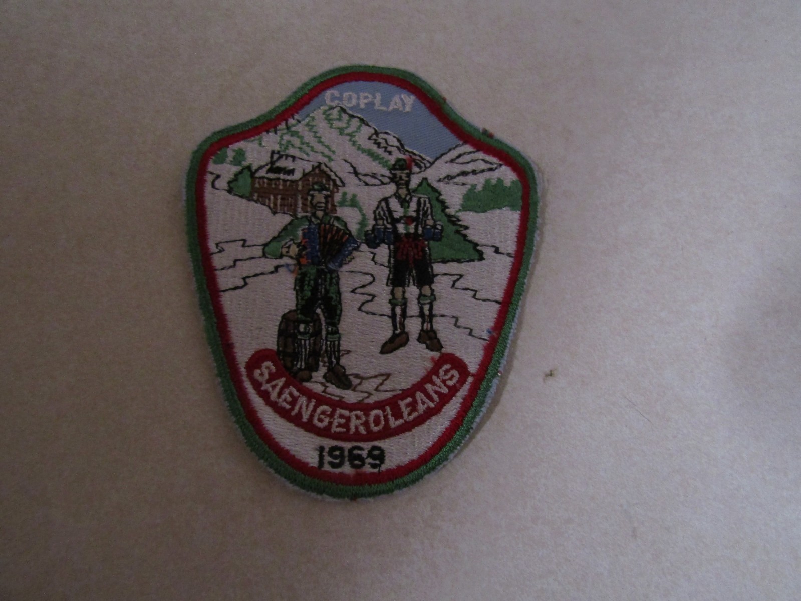 VINTAGE PATCH COPLAY SAENGEROLEANS 1969 GERMANY OR LOUISIANA UNSURE