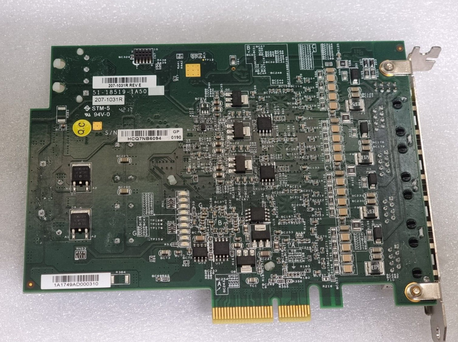 Used COGNEX 207-1031R REV E Board Computer P/N 825-11133-1R Rev B