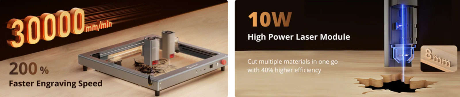 LOKLiK iEngrave Laser Engraver with Multi Sensor Detections