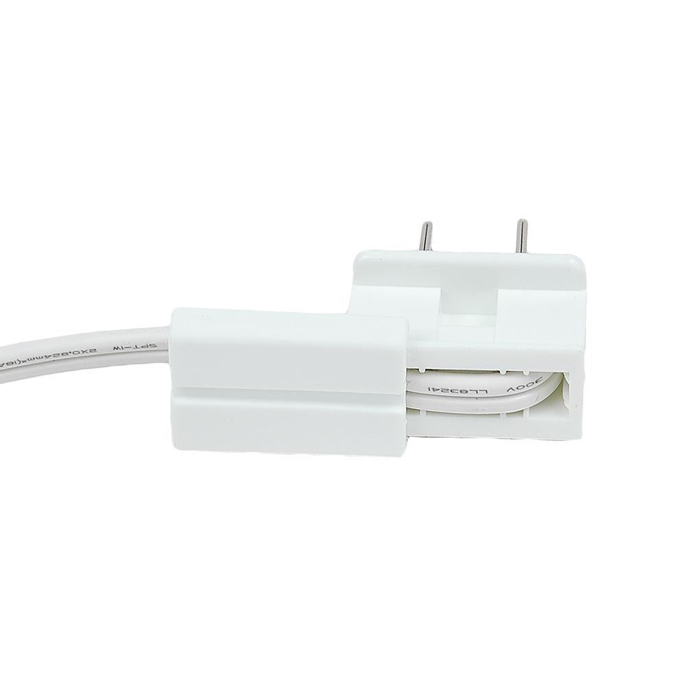 SPT-1 Male/Female Plug, Snap On Vampire Plugs, White, Polarized, 8 AMP