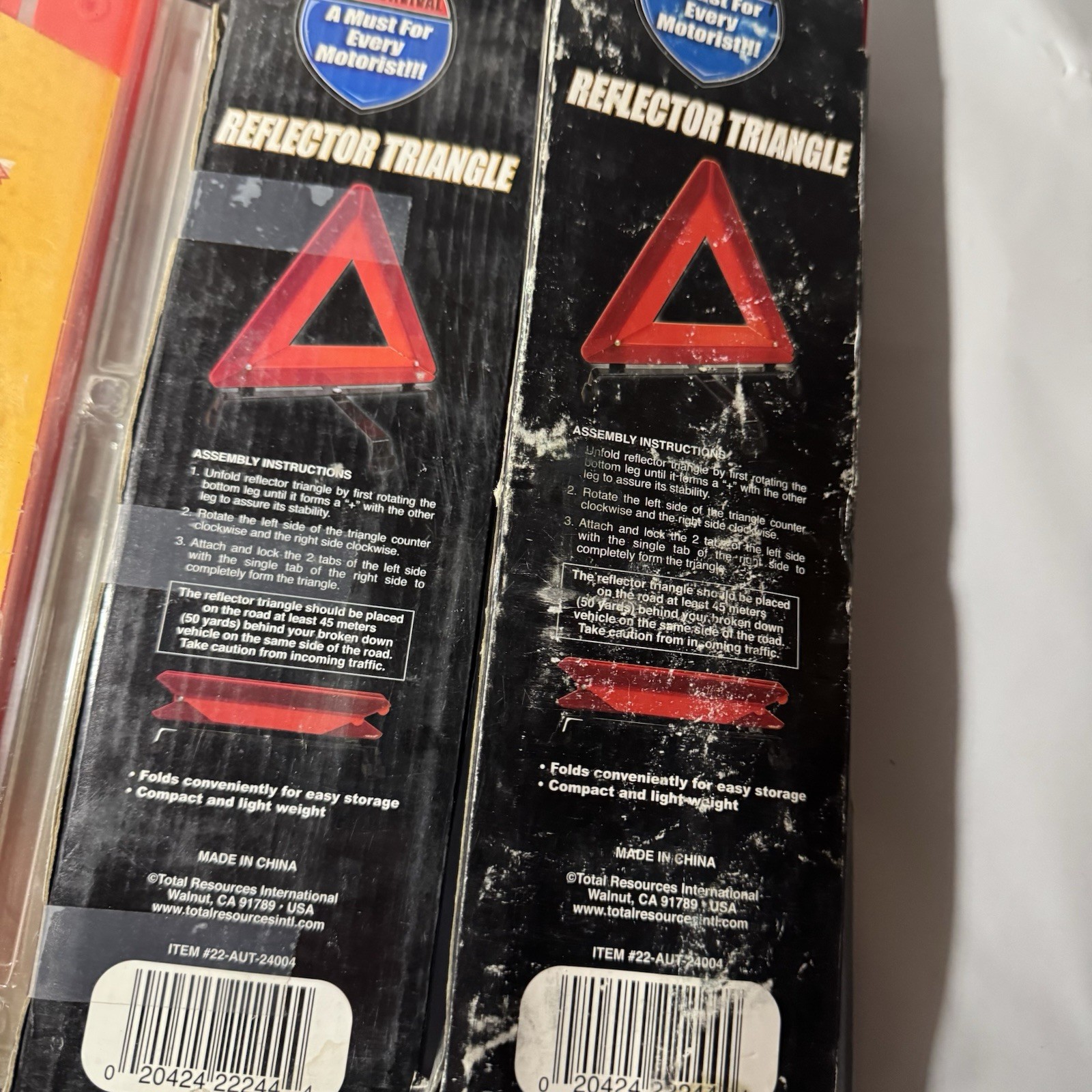 6 Sets Victor Auto Emergency Warning Triangles Traffic Safety Triangle Road NEW
