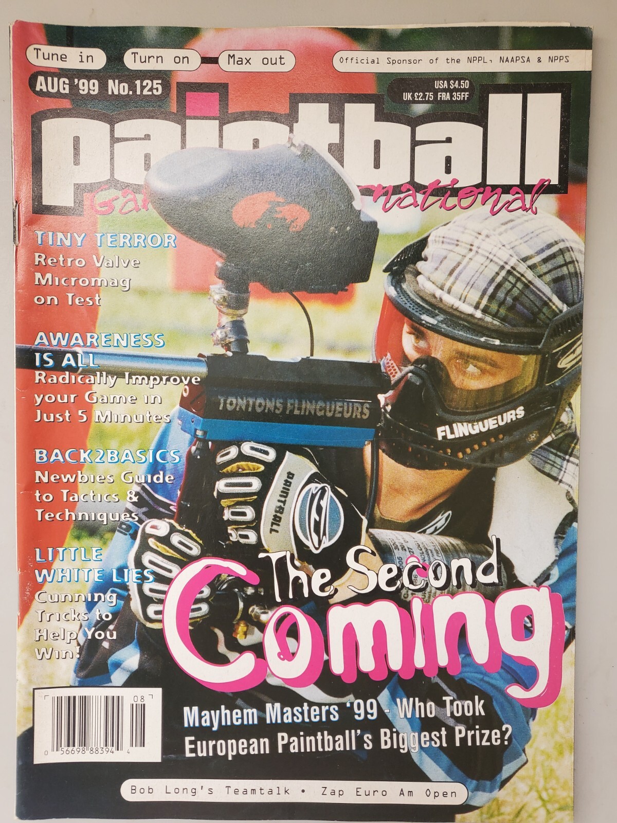 RARE Paintball Games Int'l PGI Print Magazine August 1999 Mayhem Masters